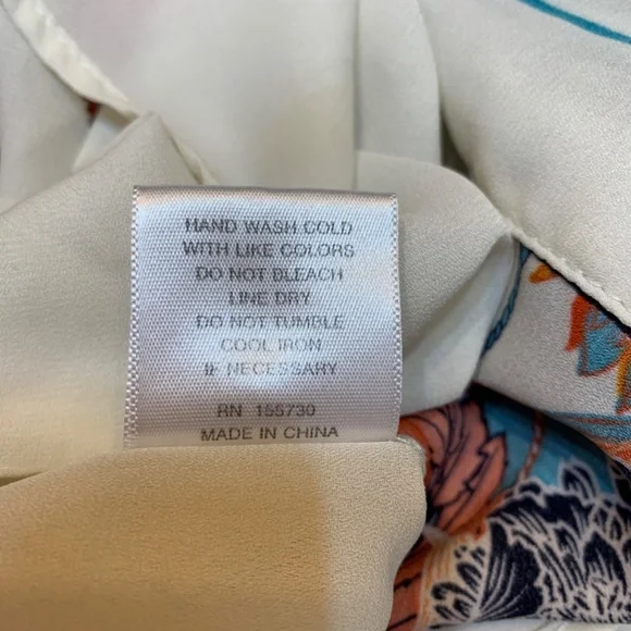 Rose + Olive Tunic Top 1X Floral Print V-Neck Blouse Dolman Sleeve Boho Flowy - Picture 15 of 16